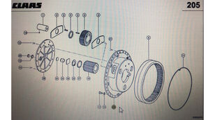 pokrywa przekładni górnej 00 0580 738 0 drugi rezervni deo transmisije za Claas  Xerion 3300  kombajna za žito