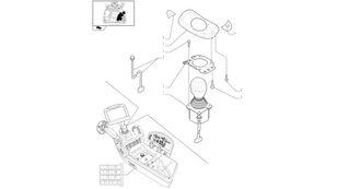 84253193 džojstik menjača za New Holland T6010  traktora točkaša