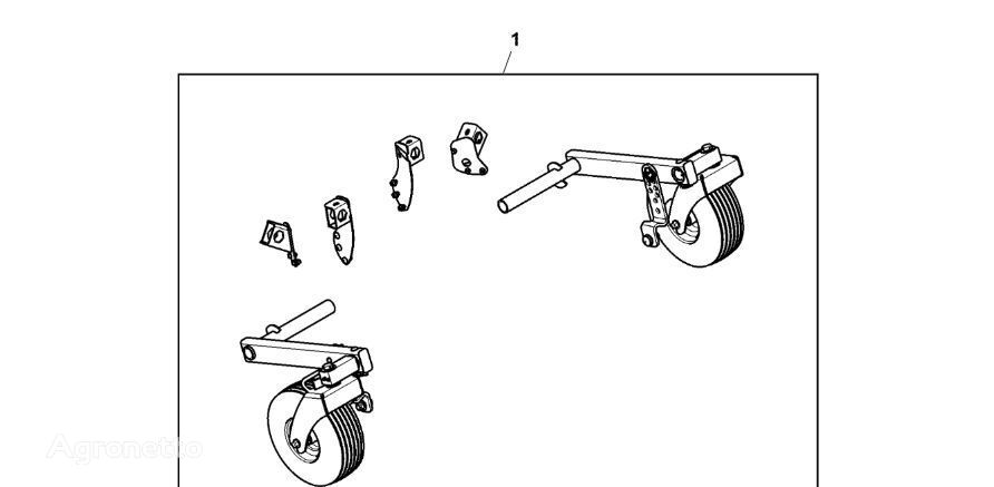 John Deere 960 - Zestaw koła BCC10131 (Podbieracz) točak